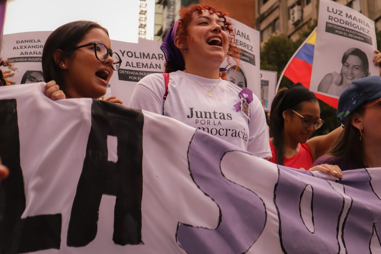 Feministas y activistas marcharon en Caracas por el 8M