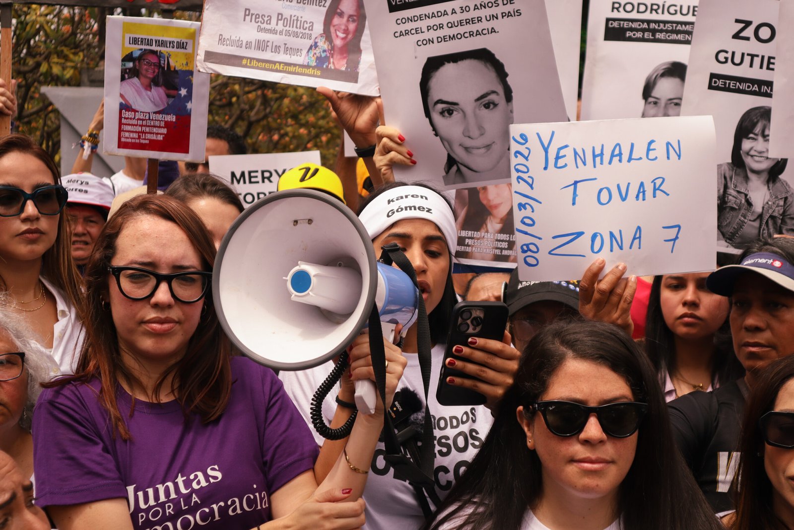 Feministas y activistas marcharon en Caracas por el 8M